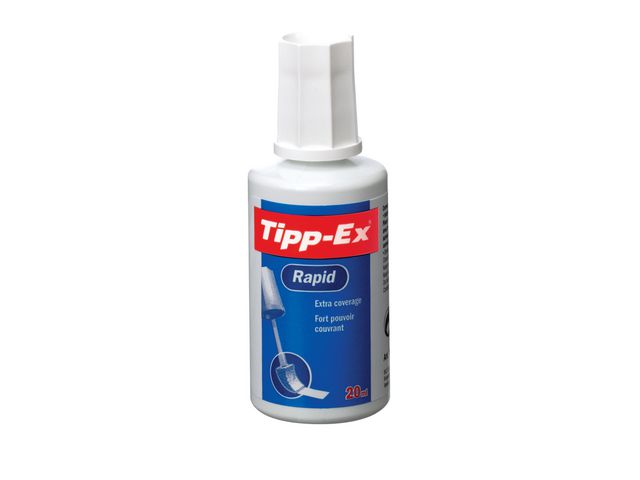 Tipp-Ex Korrigeringsvätska Rapid, PVC-fri, 20 ml, flaska om 20 ml