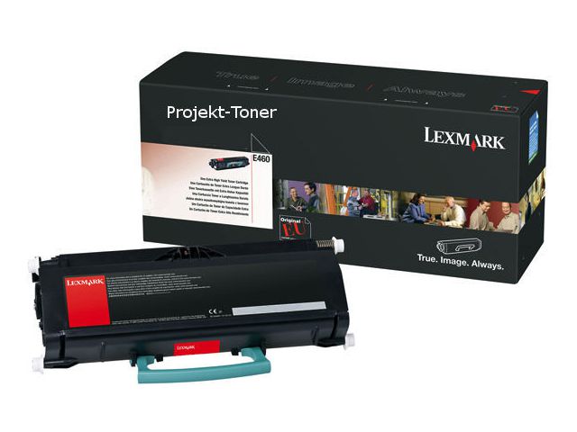 Lexmark Toner, svart, singelförpackning, E460X31E, st