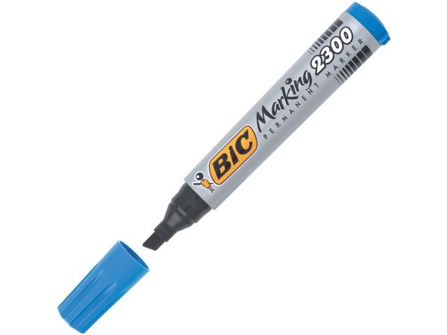 BIC® Märkpenna Marking™ 2300 permanent, mediumkulspets, 3,1–5,3 mm linjebredd, blå, st