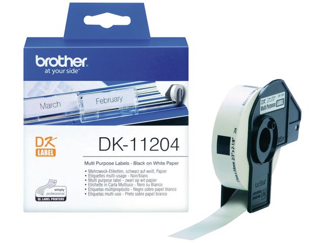 Brother Etikett universal 17x54mm, rulle om 400 st