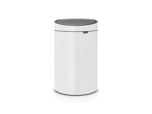 BRABANTIA Papperskorg Touch Bin New 40L Vit, st