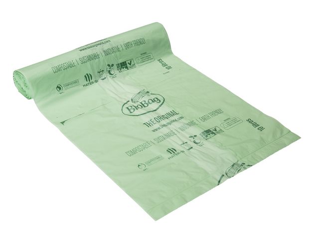BioBag Papperskorgspåse 10L, rulle om 25 st