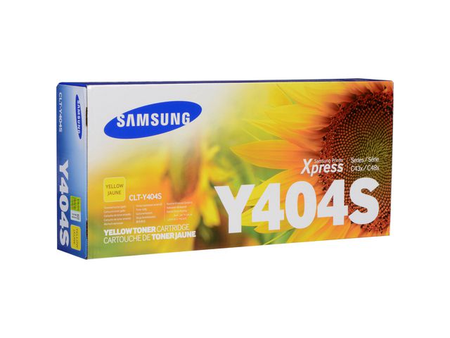 Samsung Tonerkassett, CLT-Y404S, SU444A, gul, singelförpackning, st