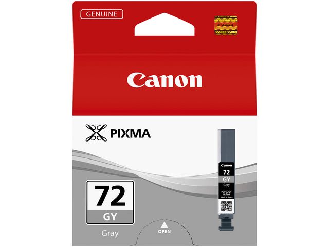Canon Bläckpatron, 72GY, grå, singelförpackning, 6409B001, st