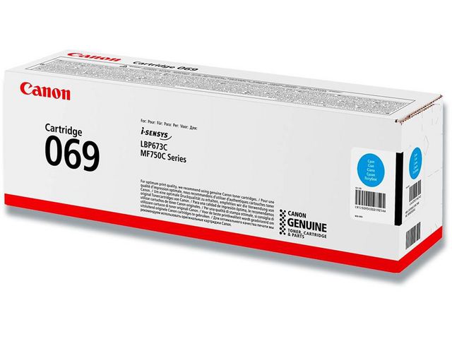Canon Toner 069 C 1,9K Cyan, st