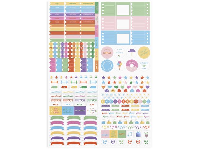 Burde Stickersark Color explosion, st