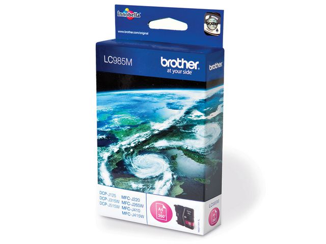Brother Bläckpatron, LC985 M, LC-985M, Innobella™, magenta, singelförpackning, st