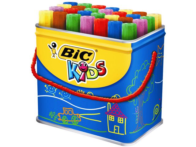 BIC® Märkpenna, KiDS Decoralo, extra bred spets på 2,3 mm, vattenbaserat, olika färger, fp om 30 st