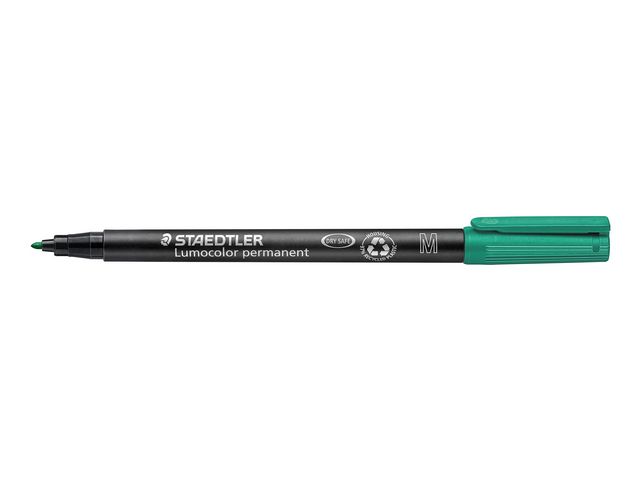 STAEDTLER Lumocolor Universalpenna Lumocolor® 317 permanent, mediumspets, 1 mm linjebredd, grön, st
