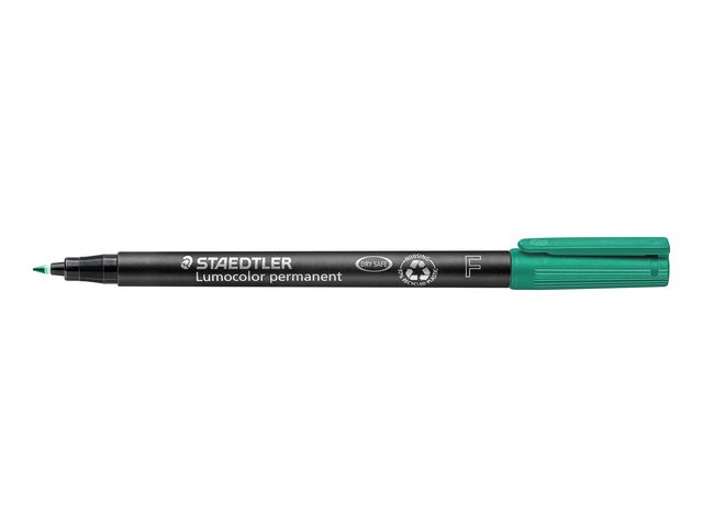 STAEDTLER Lumocolor Universalpenna Lumocolor® 318 permanent, tunn spets, 0,6 mm linjebredd, grön, st