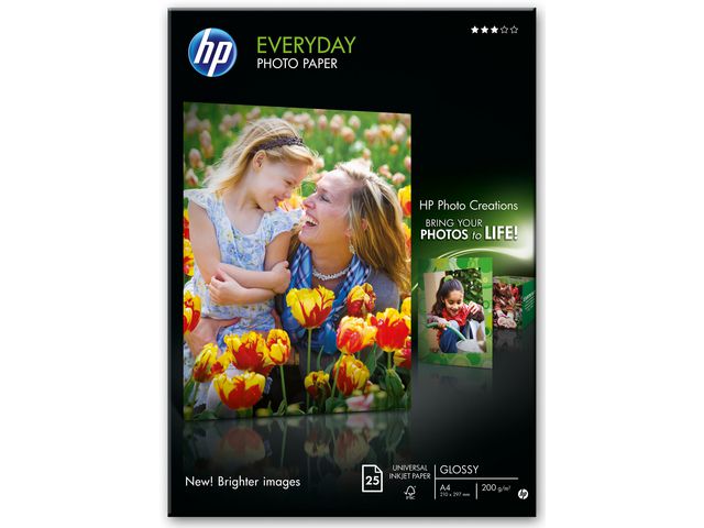 HP Fotopapper Q5451A A4 200g 25/FP, fp om 25 blad