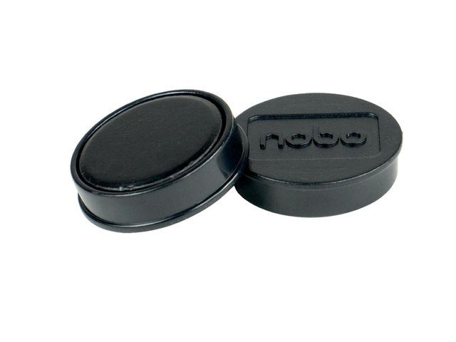 Nobo Magnet 32mm svart, fp om 10 st