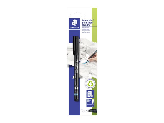 STAEDTLER Lumocolor Märkpenna textil svart, st