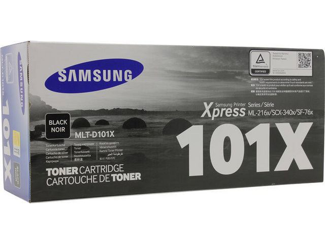 Samsung Tonerkassett, MLT-D101X/ELS, SU706A, svart, singelförpackning, låg kapacitet, st