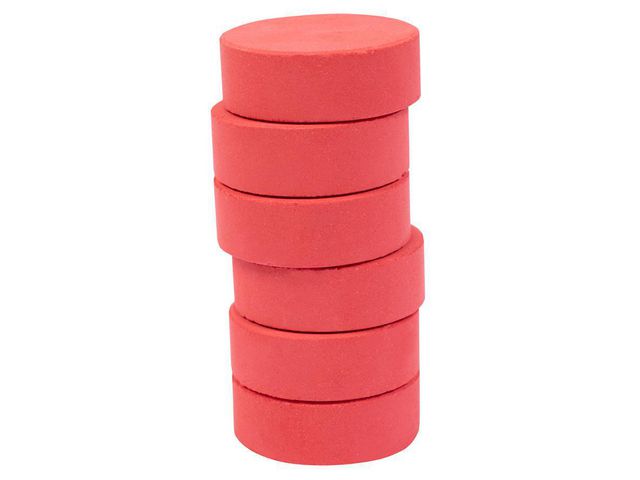 PLAYBOX Färgblock 44 mm, ljusröd 6/FP, fp om 6 st