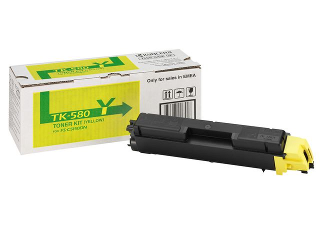 KYOCERA Toner, 580Y, gul, 1T02KTANL0, st