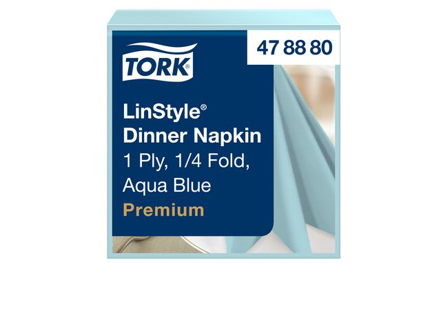 Tork Servetter LinStyle aqua 39x39cm, fp om 50 st