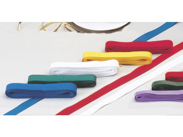 Bomullsband, mjukt, hållbart, 5 m x 13 mm, röd, st