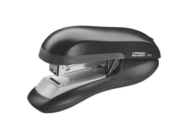 Rapid F30 Flat Clinch-häftapparat för skrivbord, 30 ark 80 g/m2, metall, svart, st