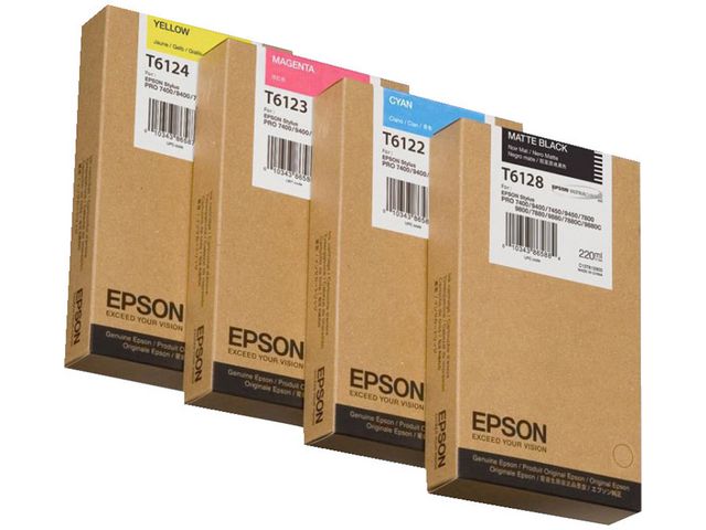 Epson Bläckpatron, T6122, hög kapacitet, cyan, singelförpackning, C13T612200, st