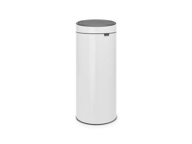 BRABANTIA Papperskorg Touch Bin New 30L Vit, st