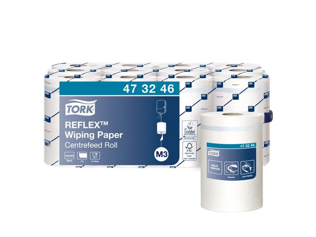 Tork Torkrulle Mini M3 vit, fp om 12 x 120 m