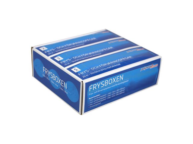 Polynova Fryspåse på rulle box 2, 3 och 5L transparenta, fp om 3 st
