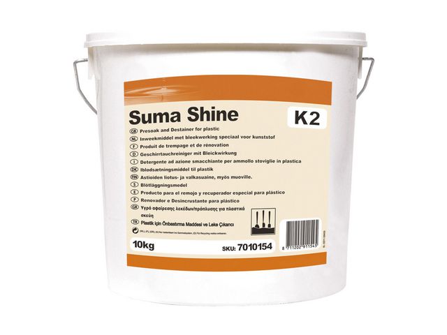 Diversey Blötläggning SUMA Shine K2 10kg, fp om 10 kg