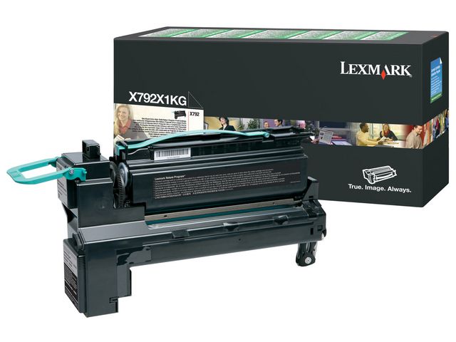 Lexmark Toner, hög kapacitet, svart, singelförpackning, X792X1KG, st