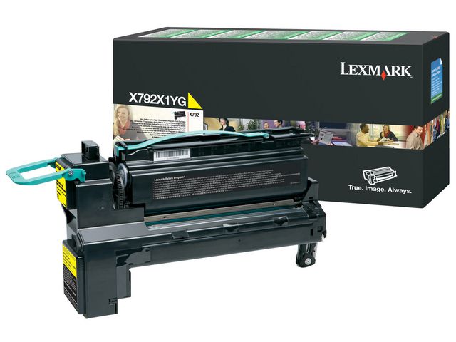 Lexmark Toner, hög kapacitet, gul, singelförpackning, X792X1YG, st