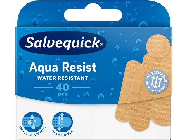 Salvequick Plåster Aqua Resist Mix, fp om 40 st