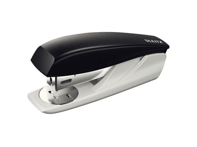 Leitz Liten häftapparat, NeXXt, 25 arks kapacitet, kompatibel med Leitz® Power Performance P3, 24/6 och 26/6, toppmatad refillmekanism, svart, st