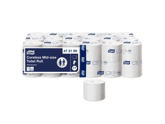 Tork Toalettpapper T7 Coreless vit, fp om 36 rullar