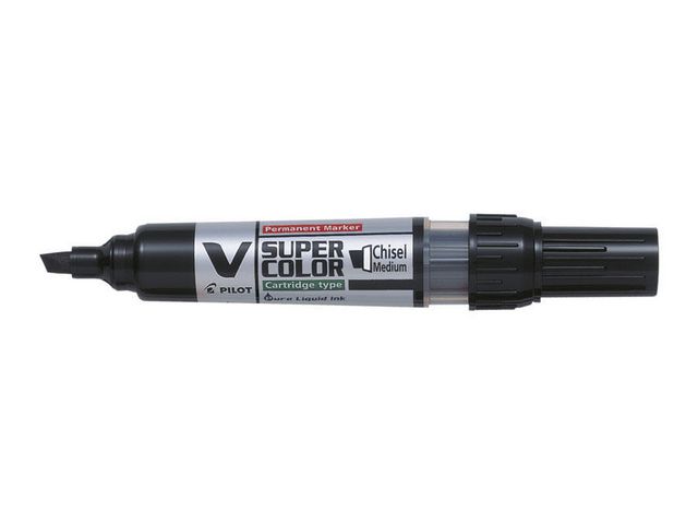Pilot Begreen Märkpenna Begreen V Super Color permanent, mejselformad spets på 5,0 mm, svart, st