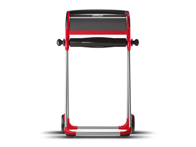Tork Dispenser golvställ W1, Performance, manuell, flyttbar, röd och rökfärgad, 101 x 64,6 x 53 cm, st
