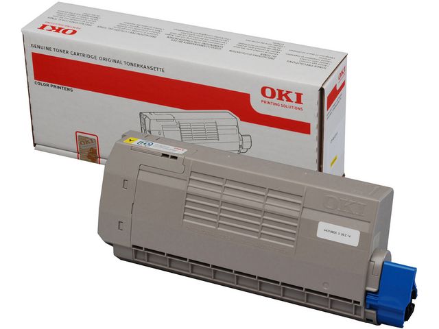 OKI Toner, singelförpackning, gul, 44318605, st