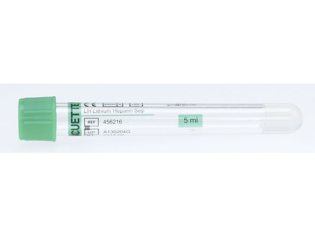 VACUETTE Vacuette Mintgrön Li-Hep Gel7/5ml, fp om 50 st