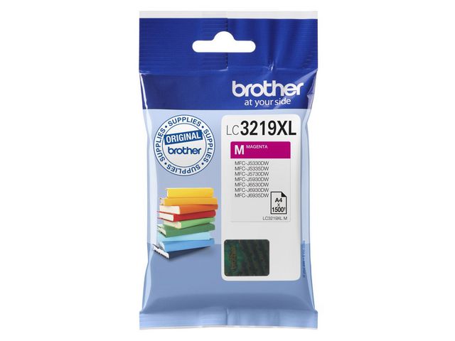 Brother Bläckpatron LC3219XLM Magenta, st