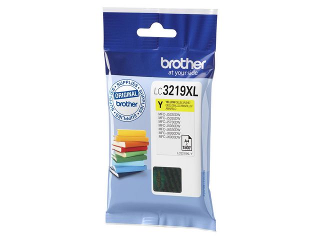 Brother Bläckpatron LC3219XLY Gul, st