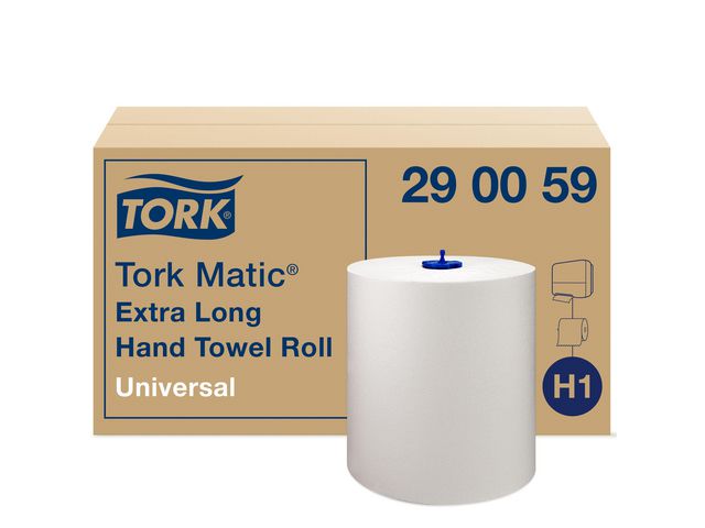 Tork Pappershandduk Matic Extra Long H1 1-lagers vit, rulle om 790 blad