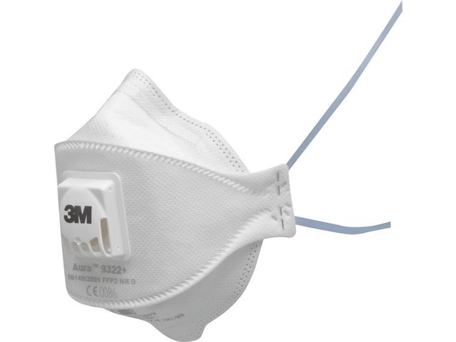 3M Aura fil.halvmask FFP2ven.9322+ 10/fp