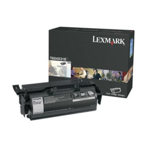 Lexmark Toner, svart, singelförpackning, T654X31E, st