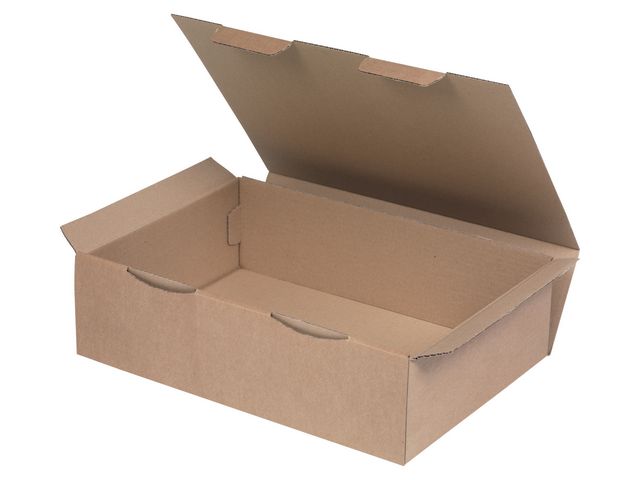 Paketlåda 430x300x120 mm brun, fp om 50 st