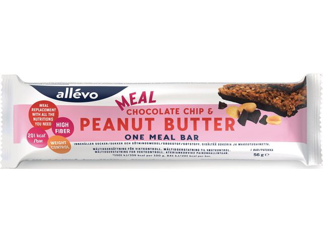 ALLÉVO Bar ALLÈVO Chocolate Chip&Peanut butter, st