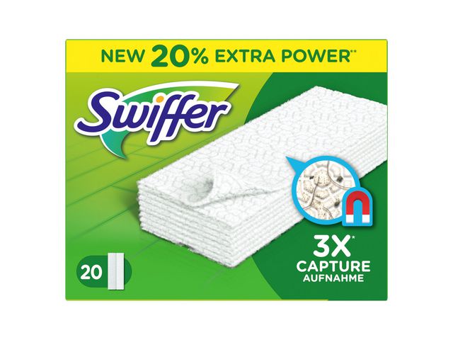 Swiffer Dammtrasa dry refill, fp om 20 st
