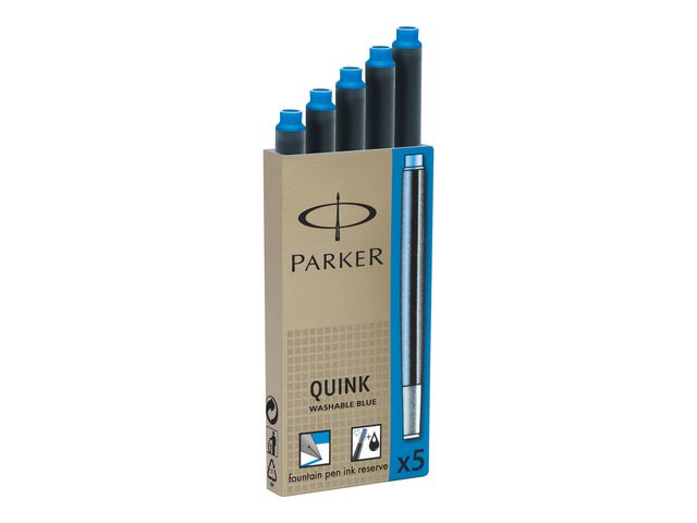 Parker Refill bläck Quink Ink Royal blå 5/FP, fp om 5 st