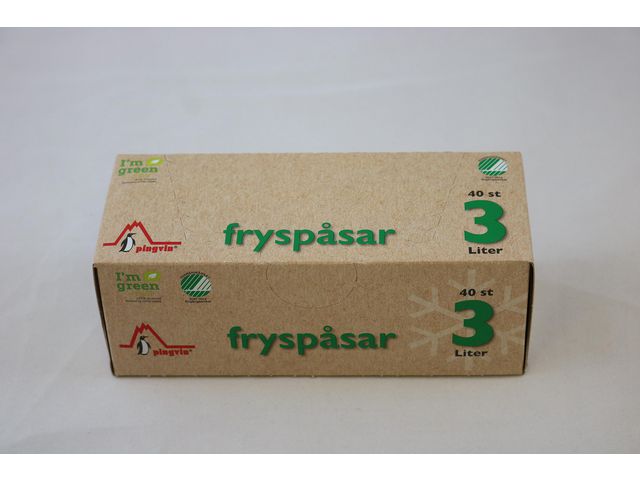 pingvin Fryspåse ECO 3L transparent, fp om 40 st