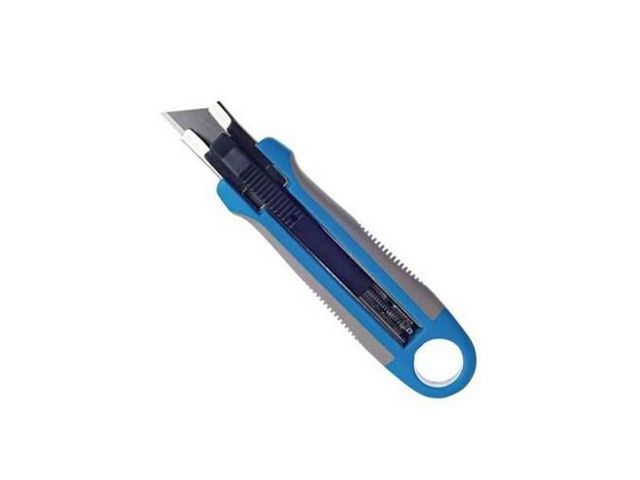 Lyreco Hobbykniv 18 mm för ficka/bälte blå, st