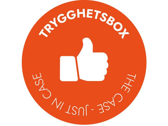 Dekal Trygghetsbox ø90mm, st