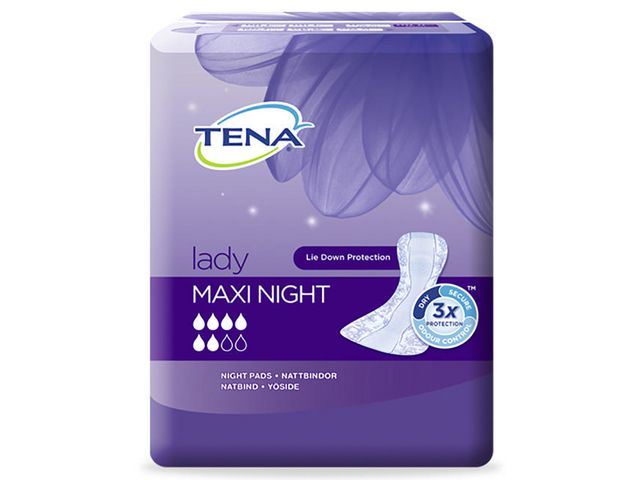 Tena Inkoskydd Lady Maxi Night 6/FP, fp om 6 st